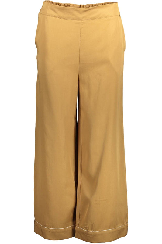 Chic Lyocell Trousers with Contrast Detail