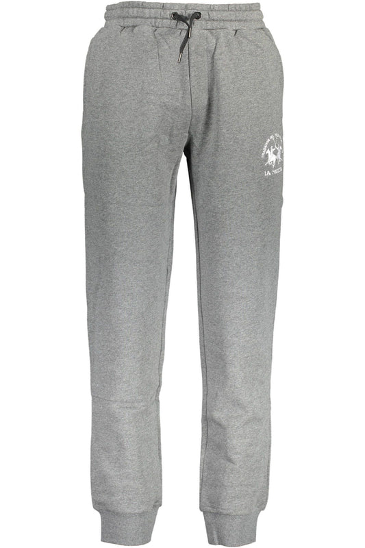 Elegant Sports Trousers with Logo Embroidery