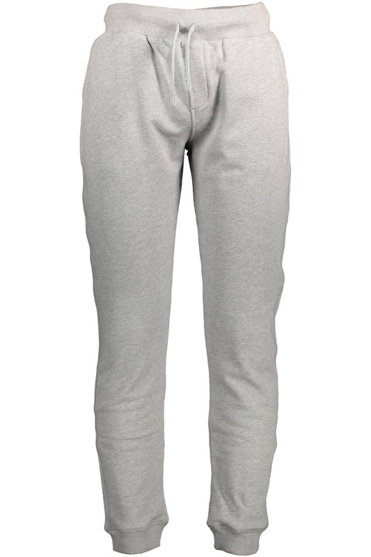 Chic Cotton Sport Trousers with Logo Detail