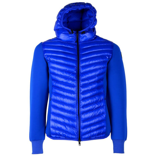 Chic Nylon Down Jacket with Stretch Sleeves