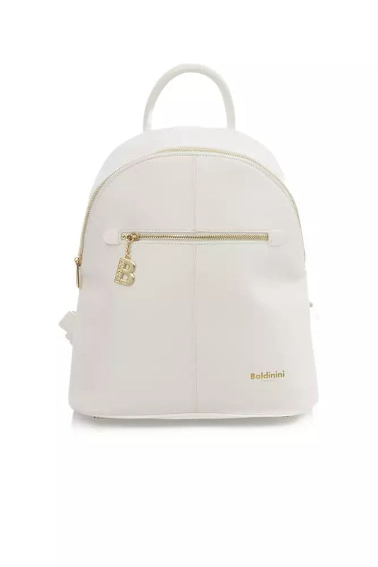 Chic Backpack with Golden Accents