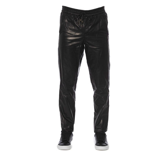 Sleek Leather Trousers for Men