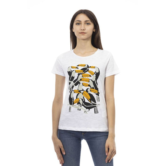 Chic Short Sleeve Tee with Exclusive Print