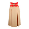 Chic Crepe Skirt with Ribbon Details