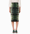 Chic Tartan Knit Skirt in Lush