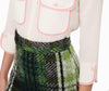 Chic Tartan Knit Skirt in Lush