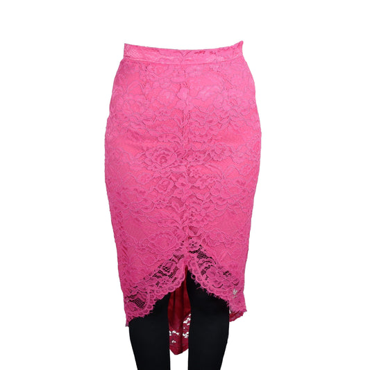 Elegant Asymmetrical Lace Skirt