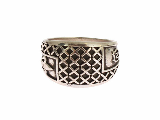Elegant Silver Band with Accents