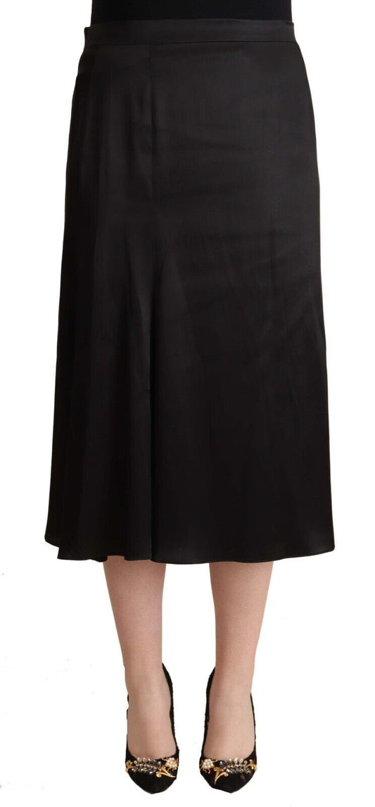 Elegant High Waist Midi Skirt
