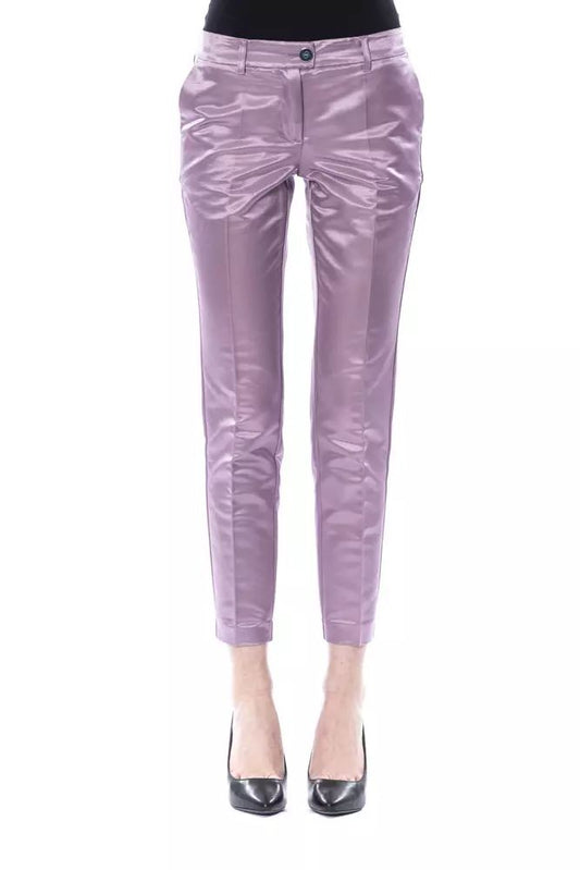 Elegant Cotton-Silk Blend Pants
