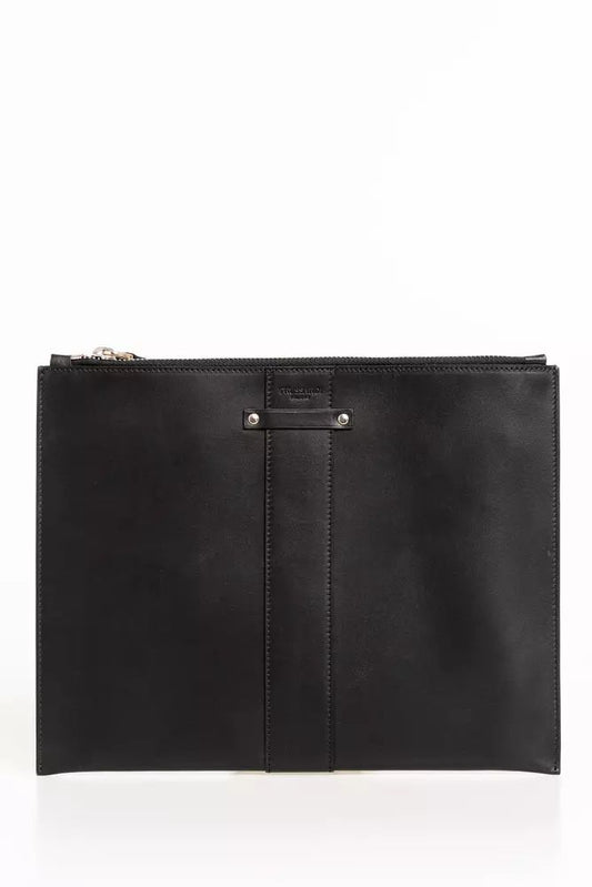Elegant Leather Pocket Clutch Bag