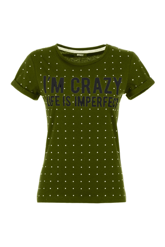 Army Strass Embellished Cotton Tee