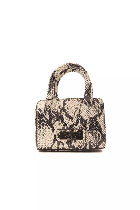 Chic Python Mini Tote With Adjustable Straps