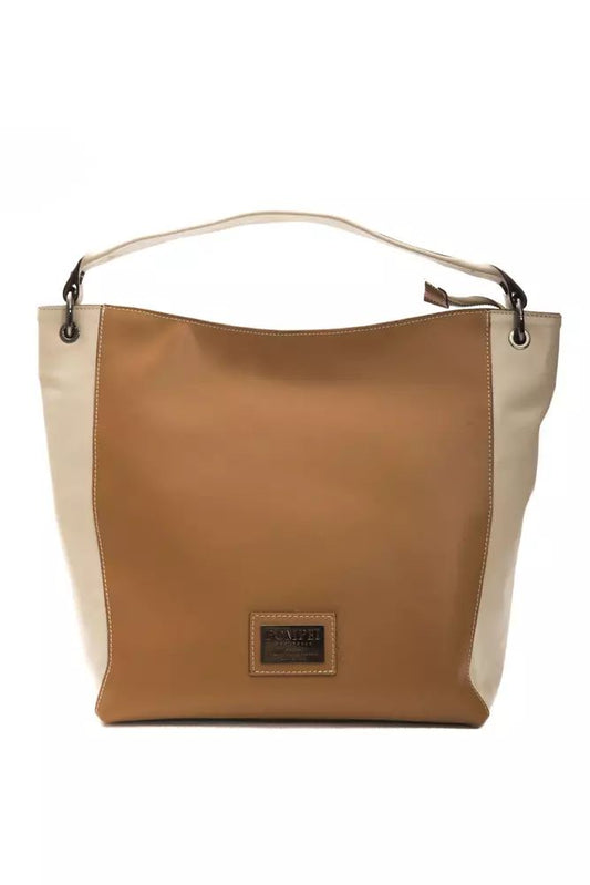 Elegant Leather Shoulder Bag in Rich